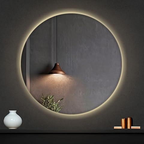 Espejo Led 60 Cm Redondo S/m Circulo Touch Envia Espejos